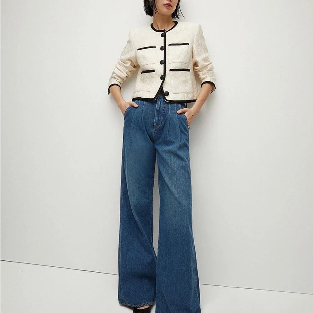 New With Tags Veronica Beard Wide Leg Denim. Size 26